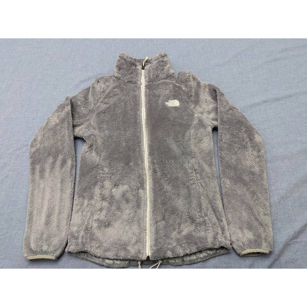 The North Face Osito Fleece Jacket Womens XS Gray Full Zip High Pile Soft Shell